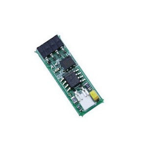 Small green communication module with connector.