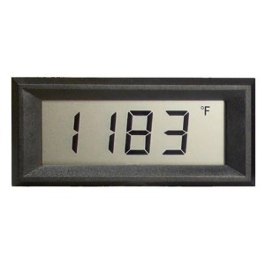 Small rectangular digital display reading 118.3 °F with a round sensor and wiring