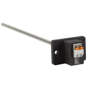 Long steel probe with black flange and orange connector