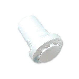 Round white flush-mount temperature sensor